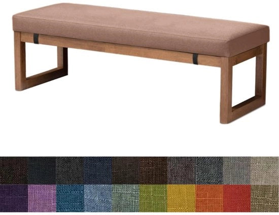 Cuscino per divano - Comodo e multifunzionale - 1 pezzo - Moka - 140x40x5 cm