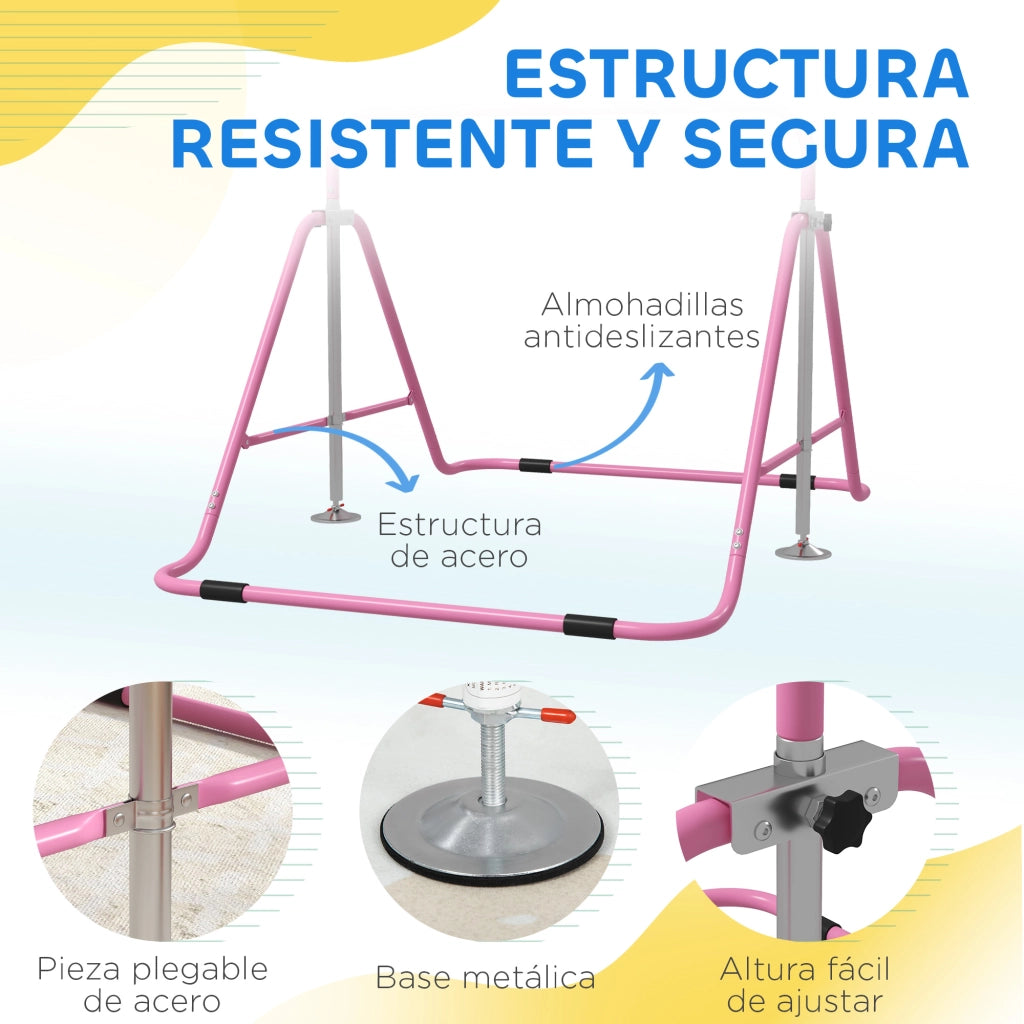 Sbarra Parallele Pieghevole ¨C Minimal ¨C Altezza Regolabile Rosa