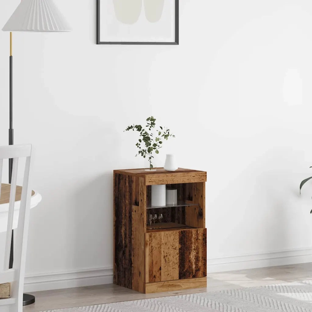 Madia LED Legno vecchio 41 x 37 x 67 cm Legno multistrato 863036