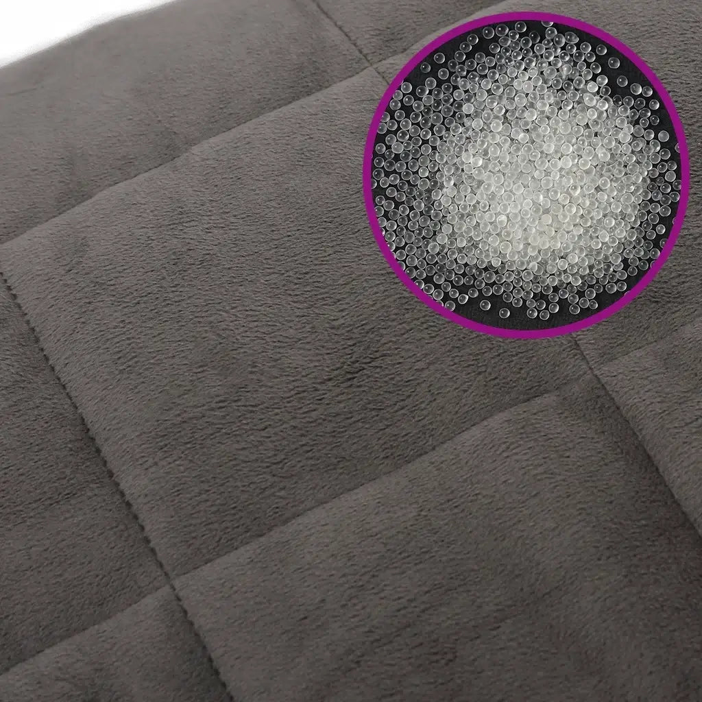 Coperta Ponderata Grigia 155x220 cm 7 kg Tessuto