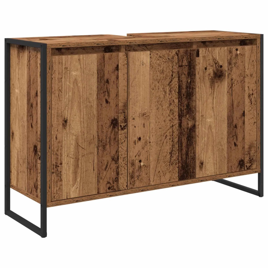 Set di mobili per il bagno Legno vecchio Legno multistrato