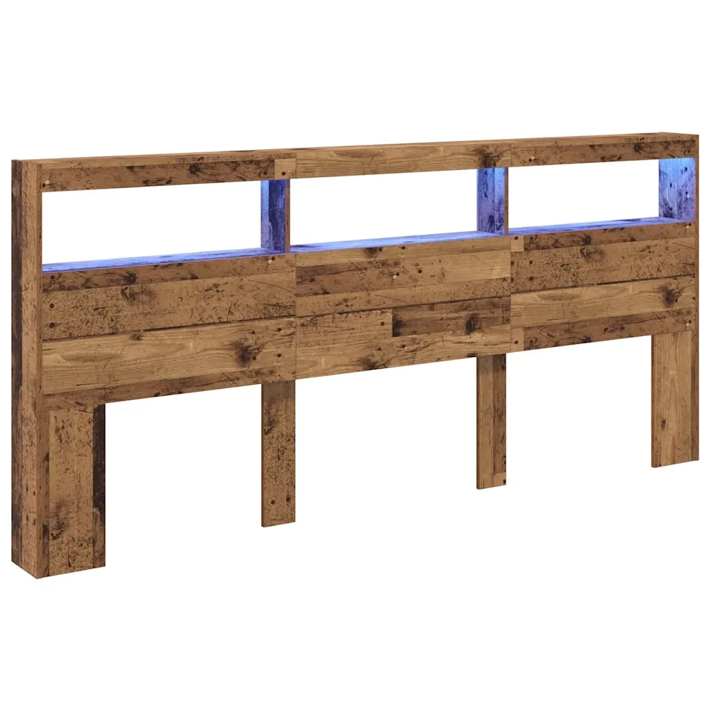 Testiera-Testata-Testiera Decorativa Legno vecchio 220 x 17 x 102 cm Legno multistrato