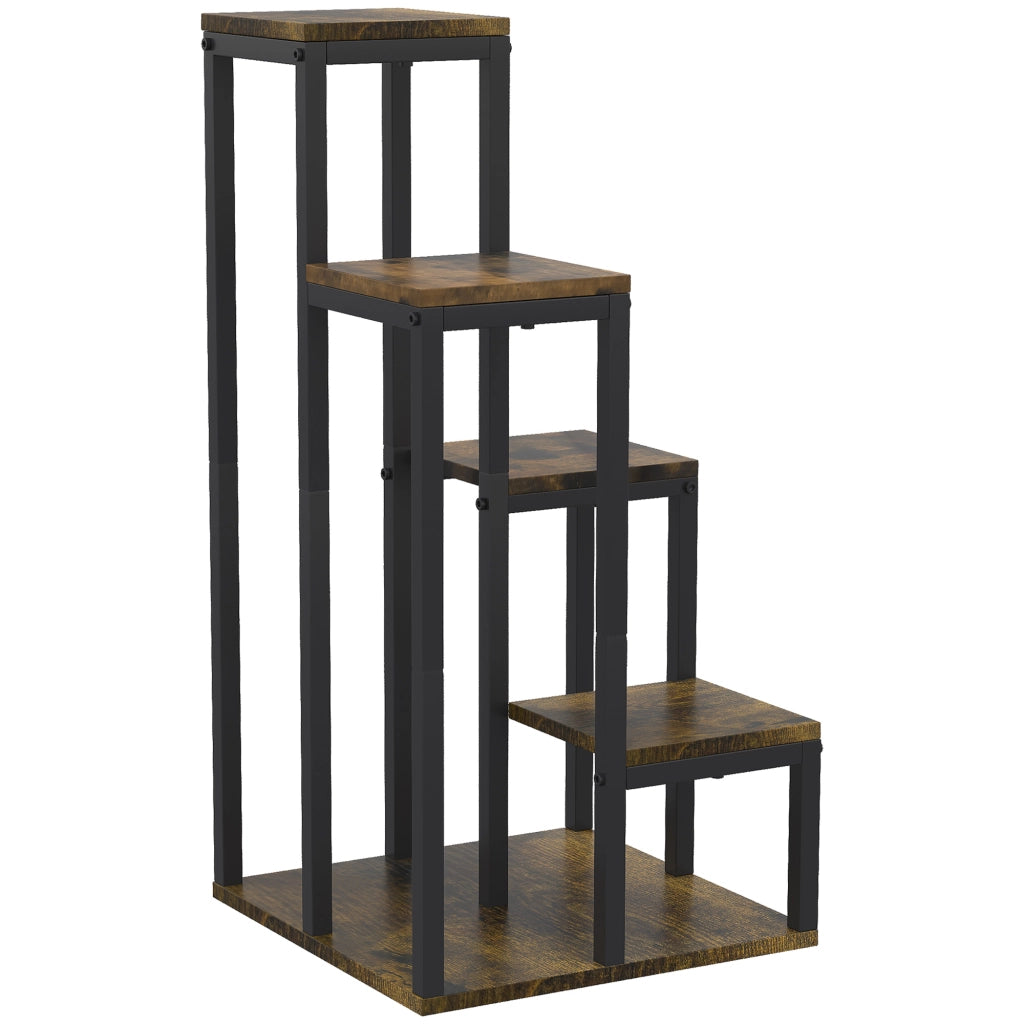 Tavolino ¨C Minimal ¨C 40x40x81 cm, Marrone