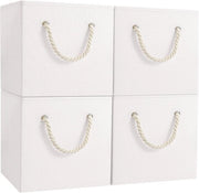 Cassetti Opachi per Abbigliamento e Accessori, Riscaldabili, 33x33x33cm, 4-Pack