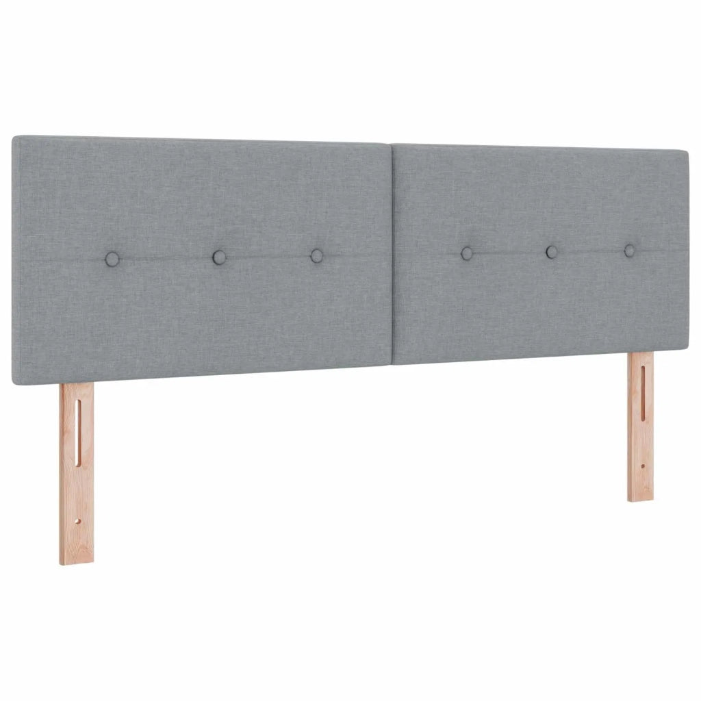 Letto con Box Spring, Materasso e LED Grigio Chiaro Tessuto 3451959