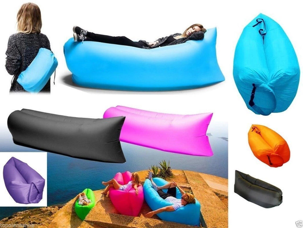 BANANA-SLEEPING-SACCO-SOFA-039-MATERASSINO-GONFIABILE-PISCINA-SPIAGGIA-CAMPEGGI