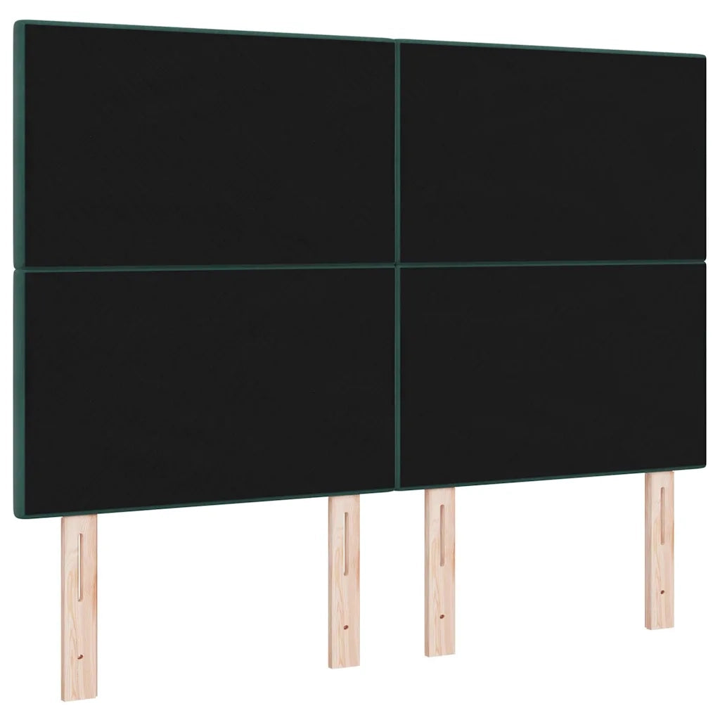 Testiera LED con strisce LED Verde 144 cm Velluto 3338433