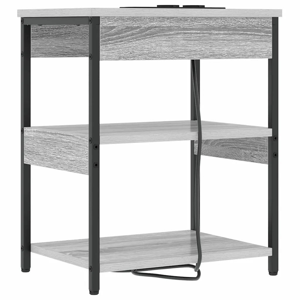 Armadio da Notte 2 pcs Grigio Sonoma 41 x 31 x 51 cm 859542