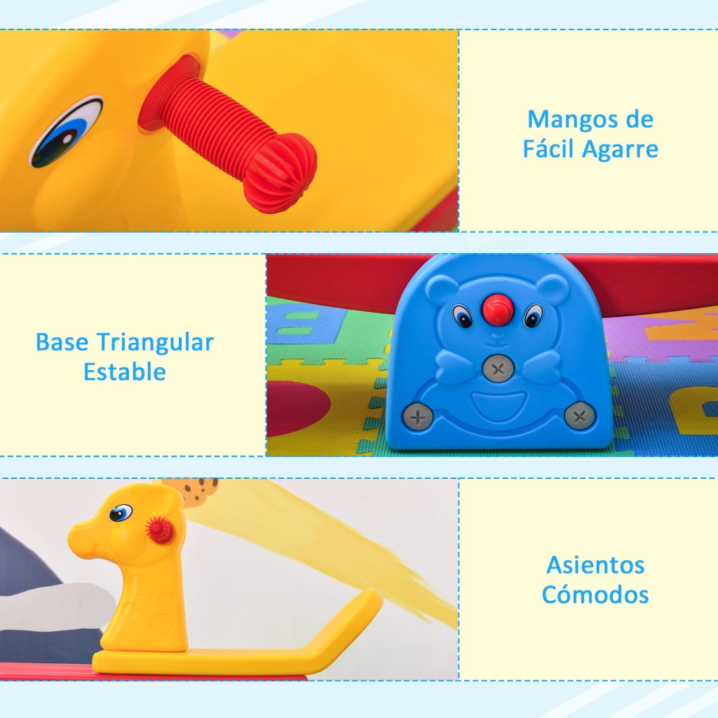 Altalena per bambini a dondolo ¨C Minimal ¨C 150x32x60 cm multicolore