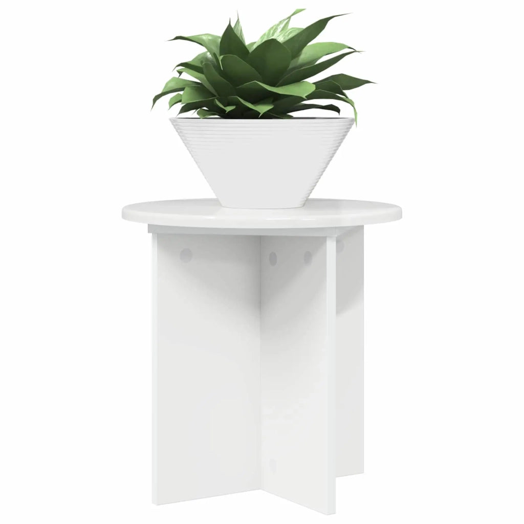 Supporto per piante 2 pcs Bianco Lucido 40 x 40 x 40 cm 899730