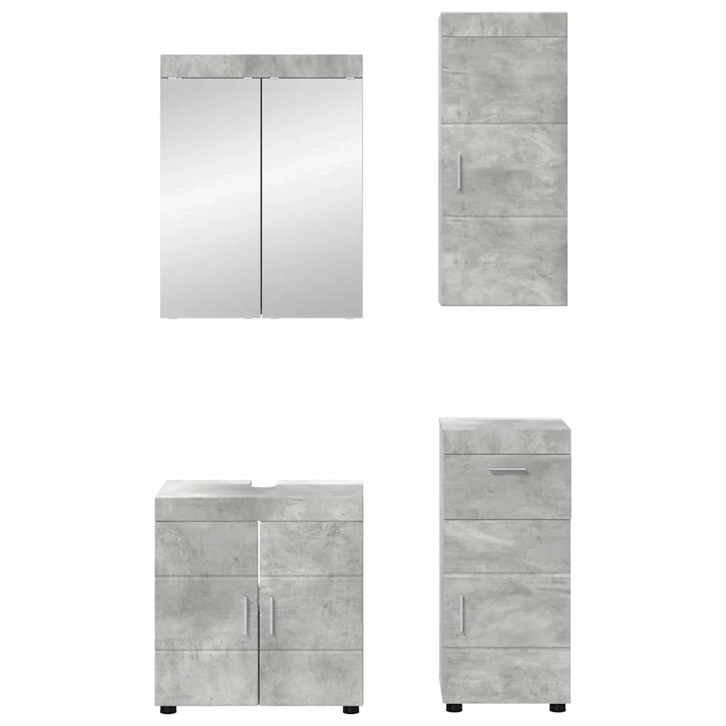 Set di mobili per il bagno TULUM 4 pcs Grigio cemento 3398047