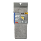 Premium Quality, panno in microfibra double-face - 30x30 cm - Grigio/Giallo