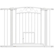 Porta per Cani e Gatti Regolabile ¨C Minimal ¨C Bianco 76-104x77cm