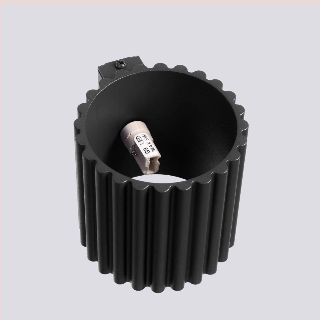 Lampada a parete AURA nero G9