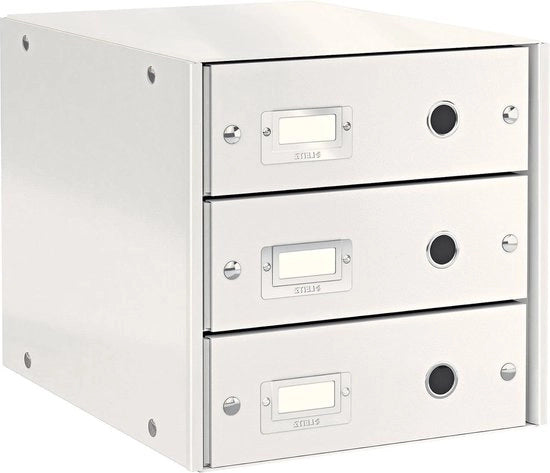 Scaffale per libri 3 livelli A4 Click And Store 60480001 - Bianco blocco per scaffale
