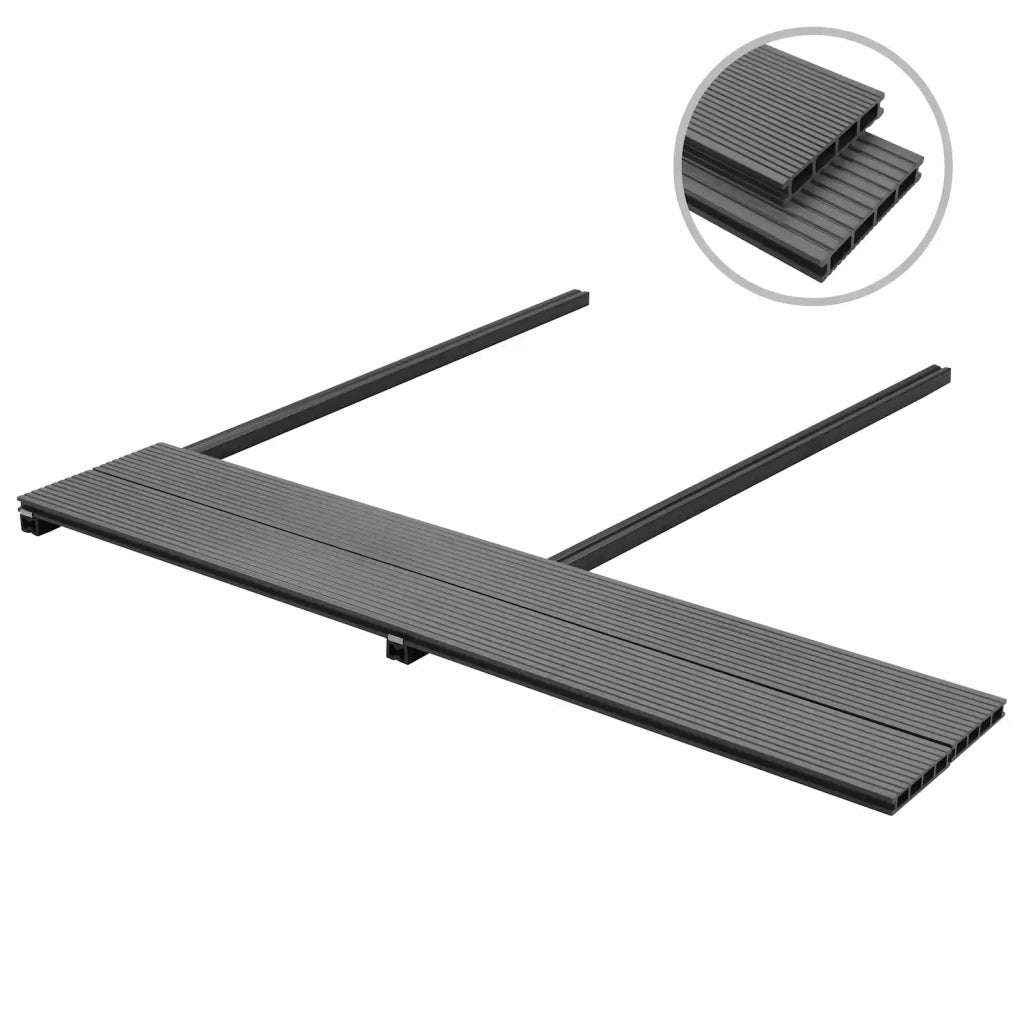 Pavimento da Deck 108 pcs Grigio WPC 3444696