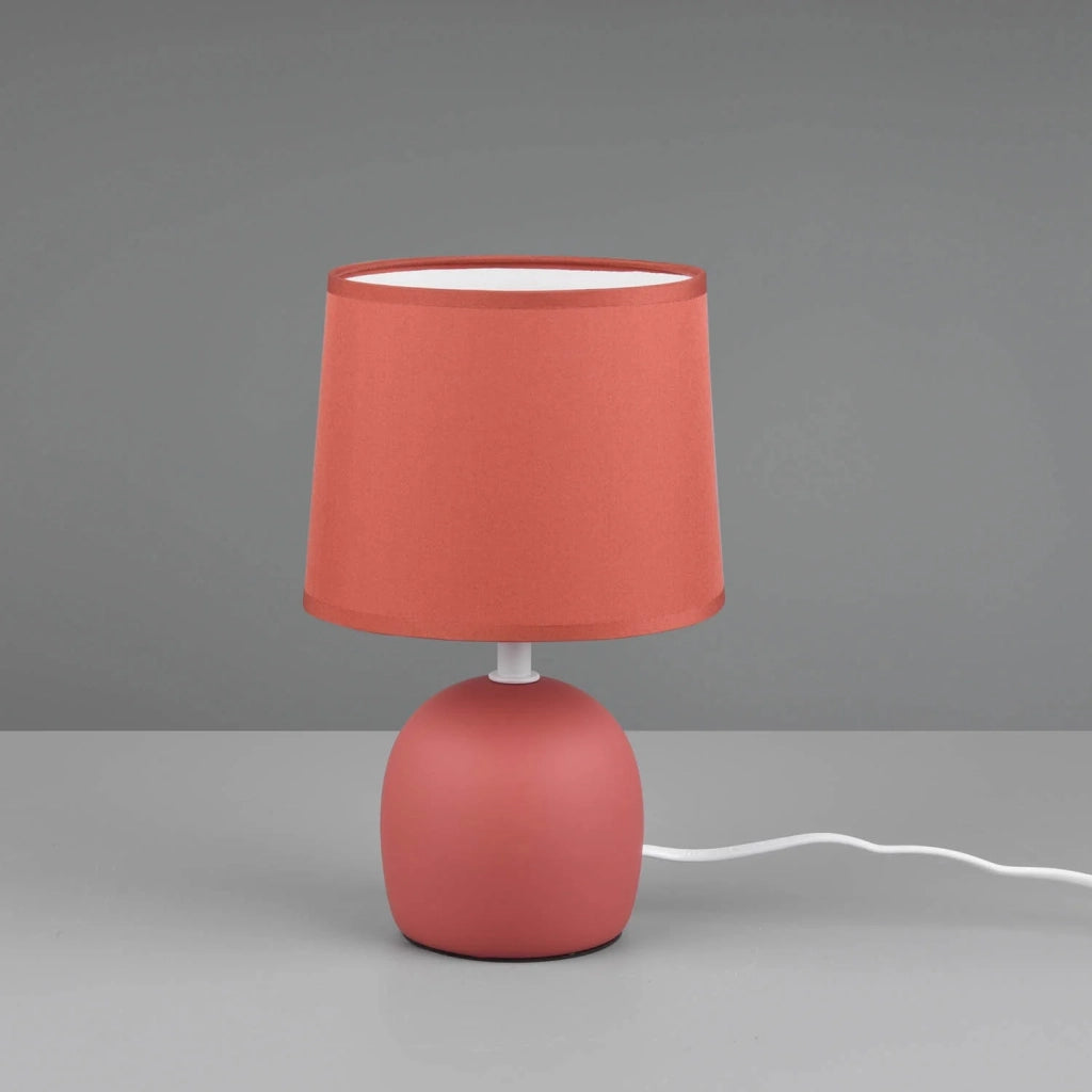 LÚZETE - LAMPADA DA TAVOLO IN CERAMICA ARANCIONE KUBRA
