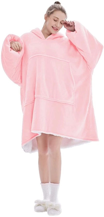 Sweatshirt con cappuccio - Overdimensionato Hoodie - Super soffice e caldo - Adatto per adulti - Per attività all'aperto - Protezione dal freddo e dal vento - Balaclava