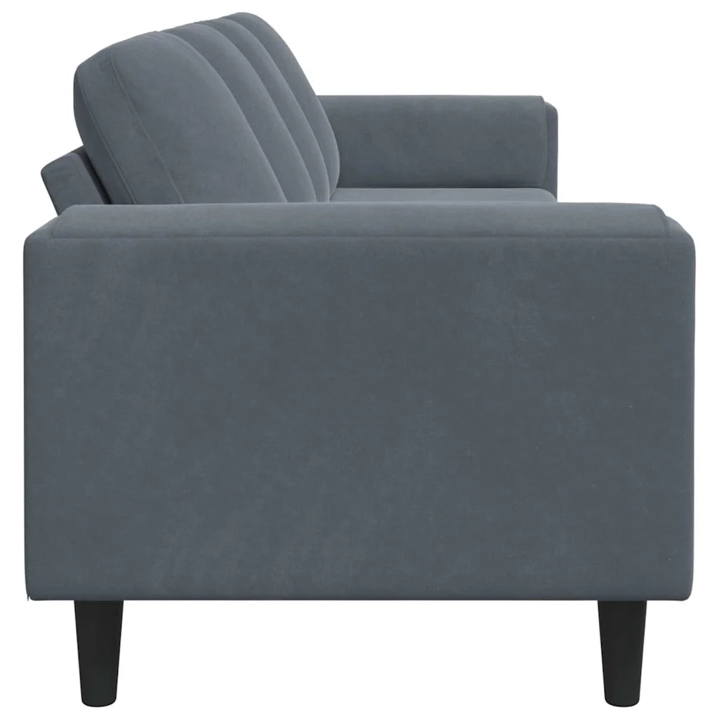 Divano per Soggiorno Grigio scuro 250 x 77 x 76 cm 3335092