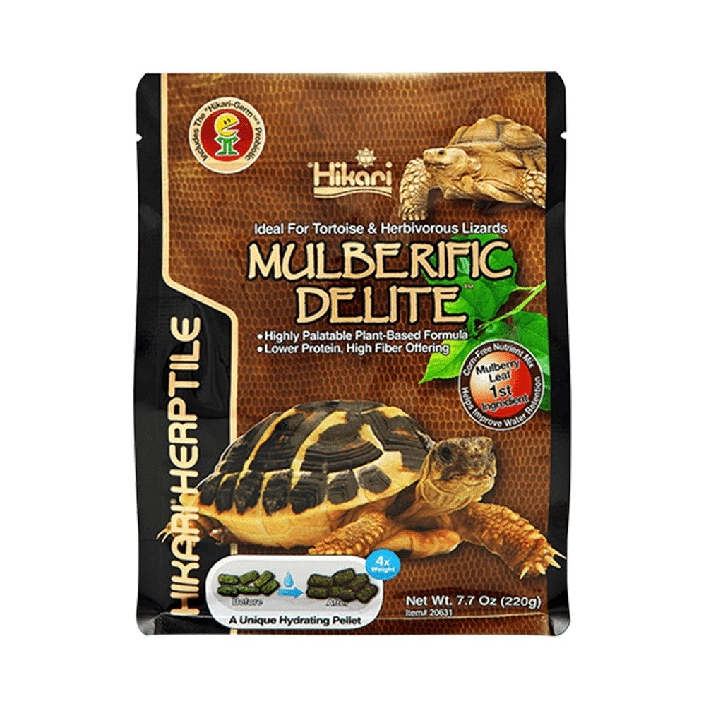 Hikari Mulberific Delice 220g - mangime a base di foglie di Gelso per testuggini e lucertole