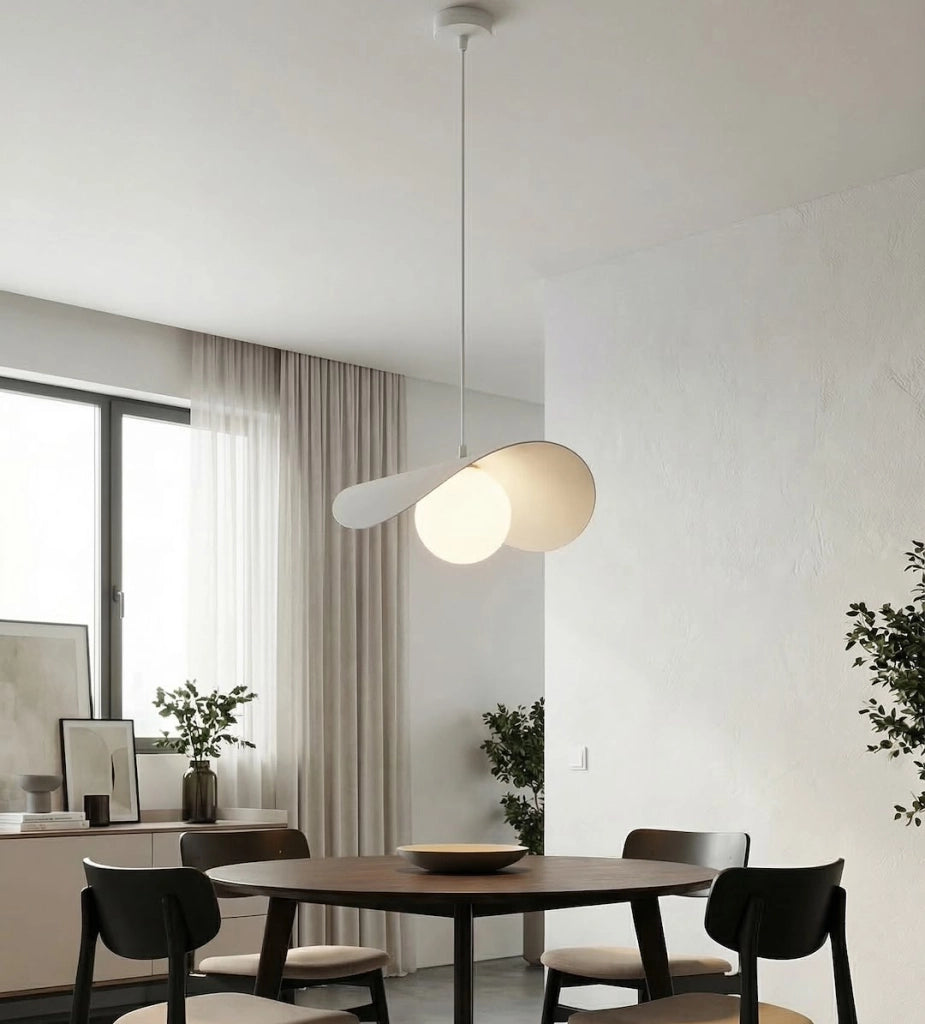 Lampada sospesa RITUAL bianca metallo 1xG9 Emibig