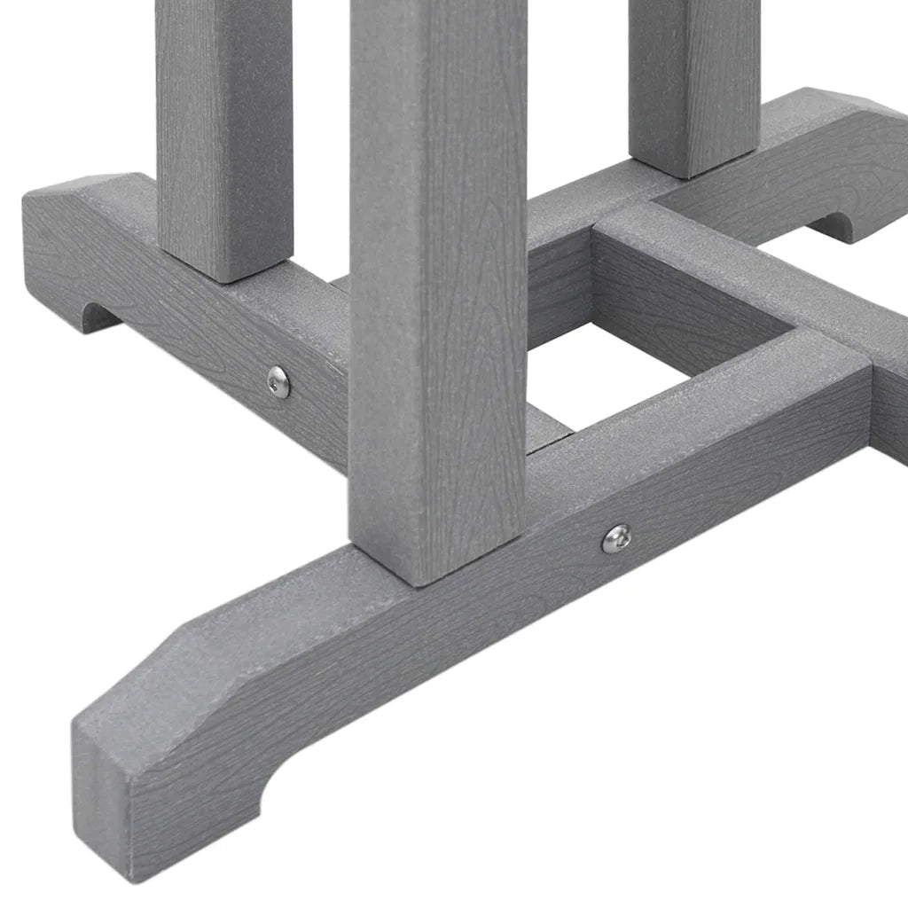 Tavolo da bar Grigio chiaro 55 x 55 x 107 cm Polietilene 42006609
