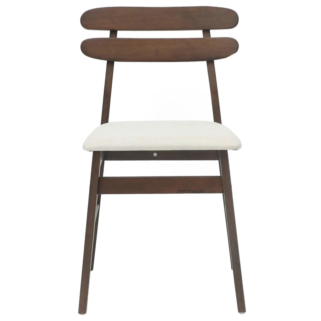 Sedia da pranzo 2 pcs Marrone chiaro e chiaro 42020510