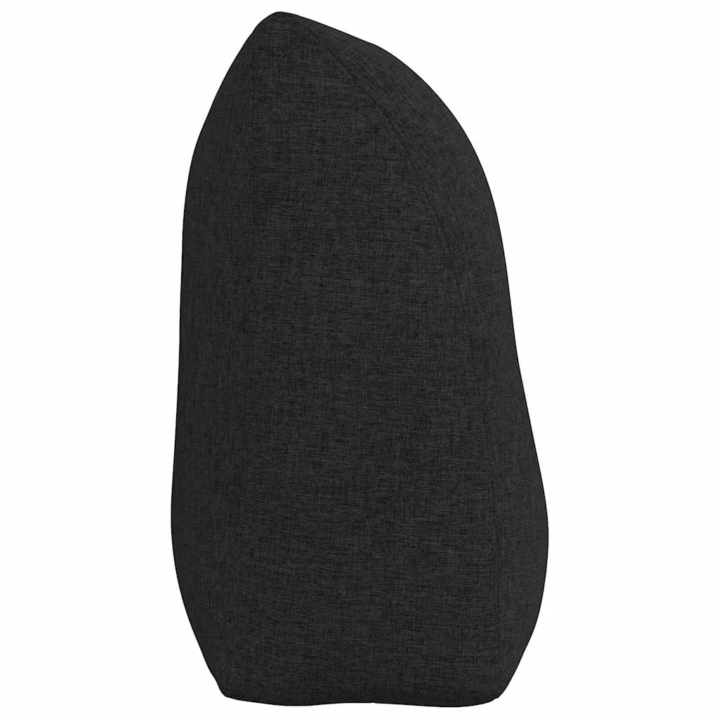 Cuscino per Schiena Nero 100 x 24 x 50 cm Tessuto 42014443