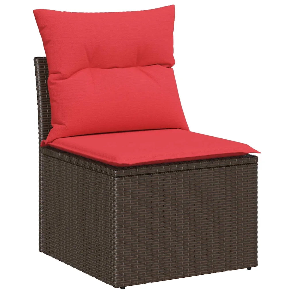 Set Divano da Giardino 5 pcs Marrone polyrattan 3354023