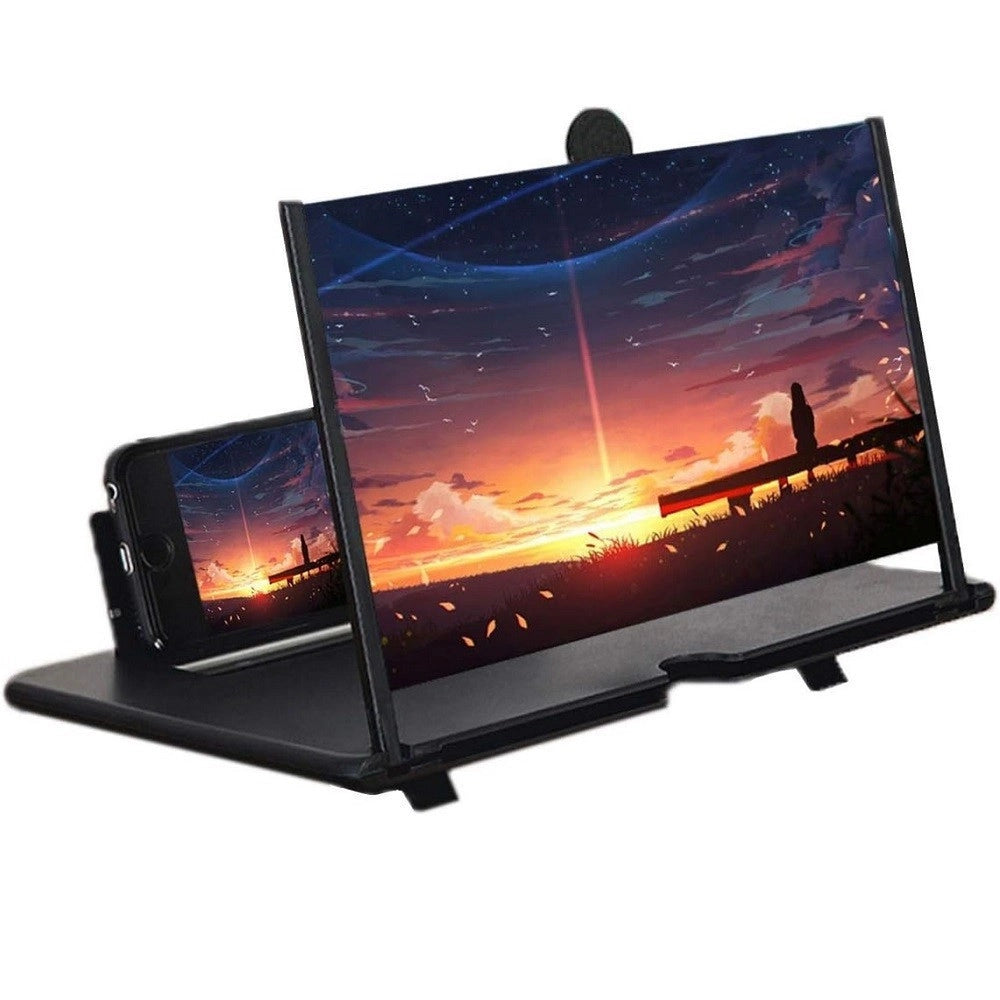 Trade Shop - Lente Di Ingrandimento Schermo 12" 3d Per Cellulare Smartphone Guardare Video Film -