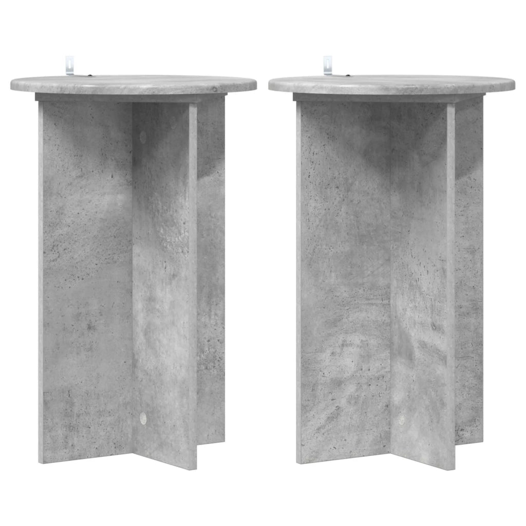 Supporto per piante 2 pcs Grigio Cemento Ø40 x 60 cm 899711