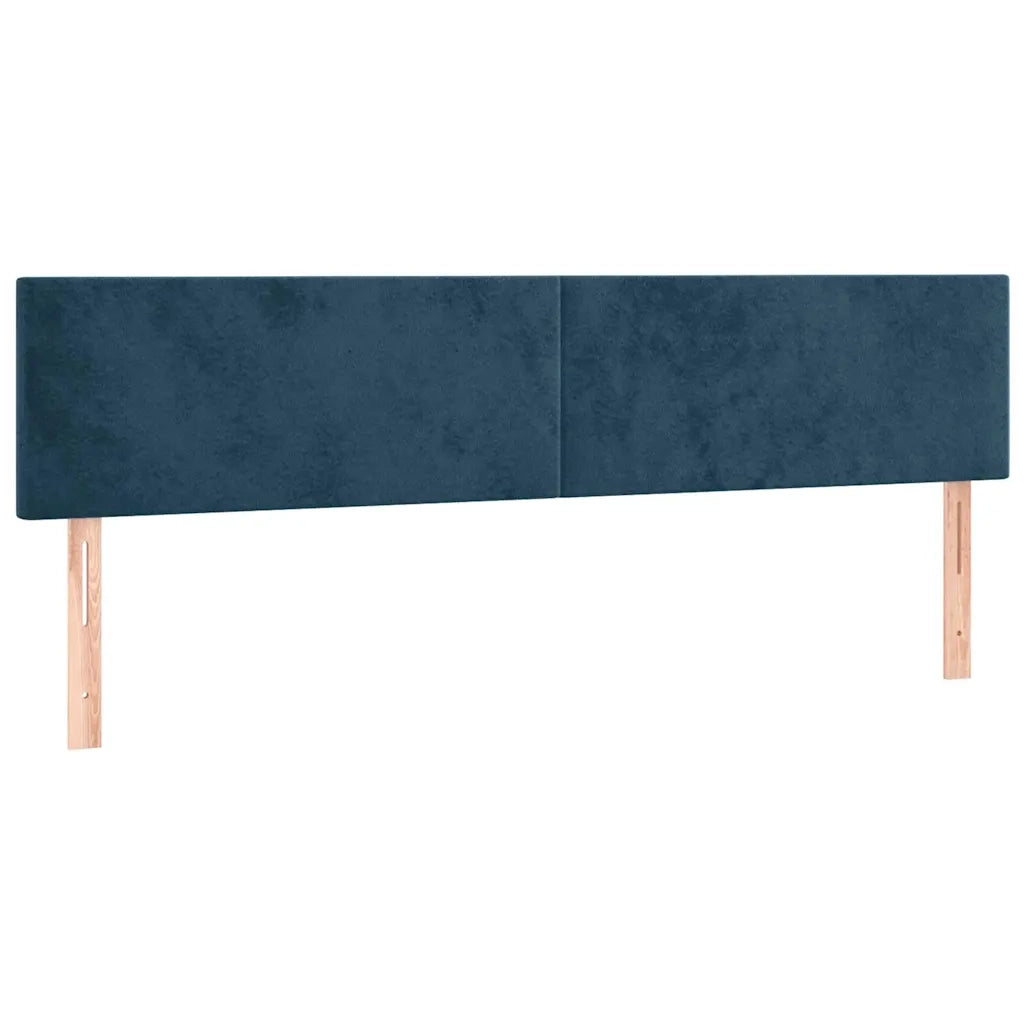 Giroletto a Molle con Materasso Blu Scuro 160x200 cm in Velluto 3130851