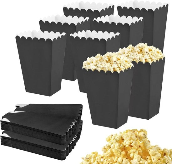 Popcorniere in Dozen con 50 Stuks - Adatto per Popcorn e Dolci - Cinema e Teatri.