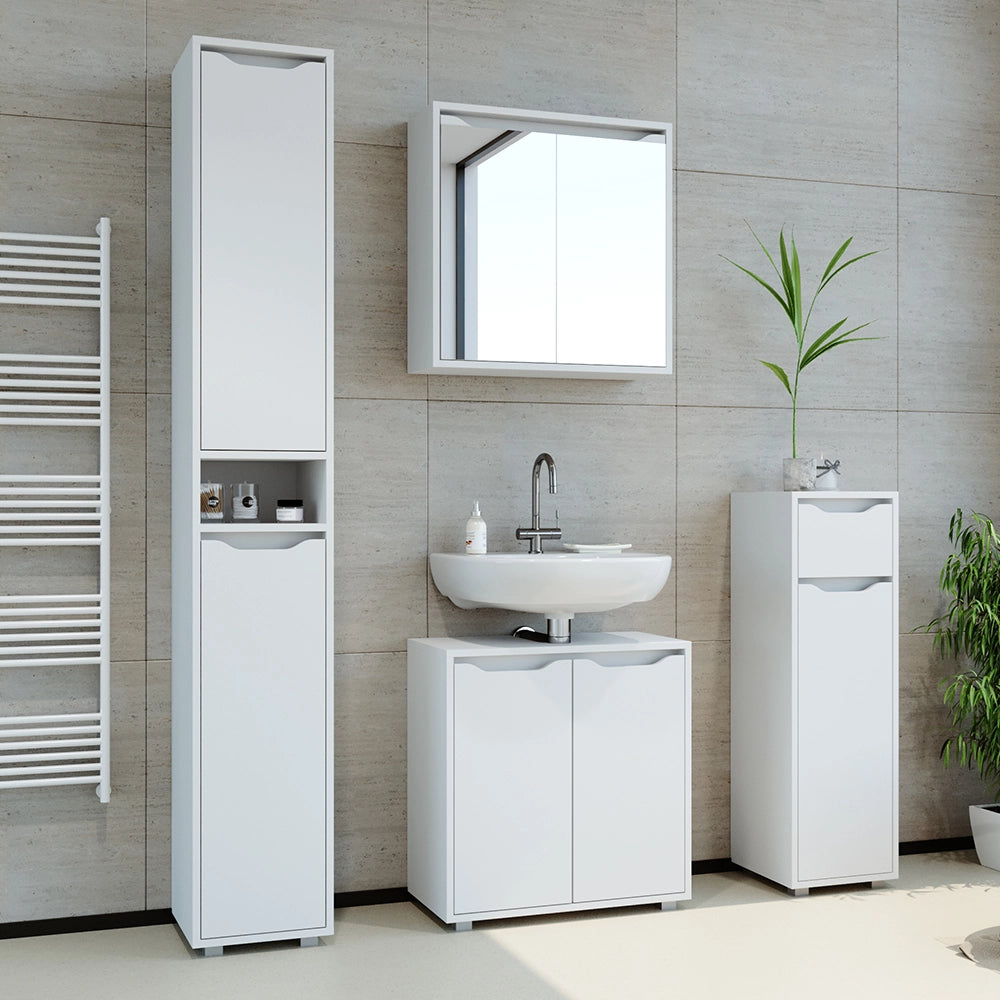 Vicco Mobiletto bagno Bianco 30 x 97.5 cm