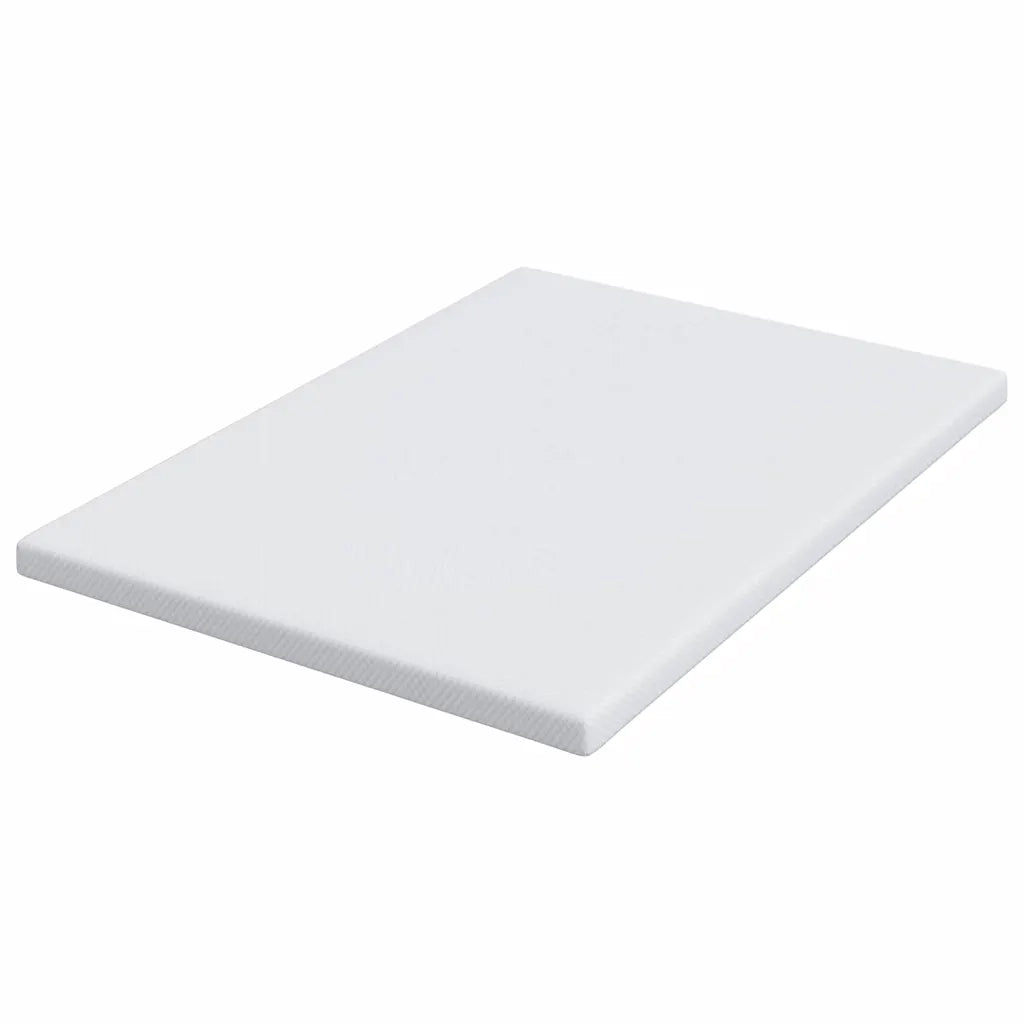 Topper per materasso-Materassino Bianco 140 x 200 cm Tessuto Jacquard 169938