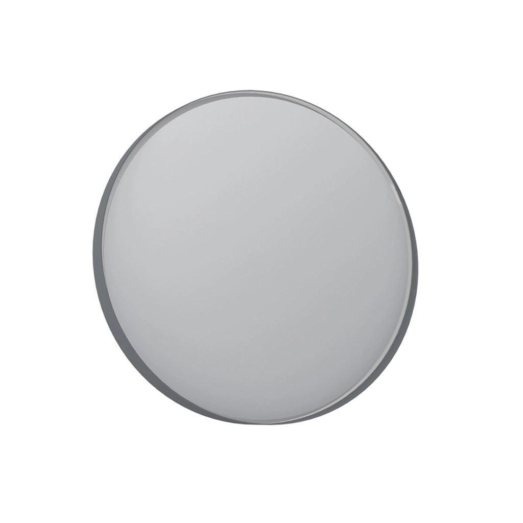 Specchio decorativo in legno "Moonlight 90 v2" - 90 x 7 x 90 cm - Grigio opaco