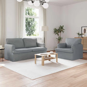 Set di divani 2 pcs Grigio chiaro 162 x 80 x 85 cm Tessuto 3407560