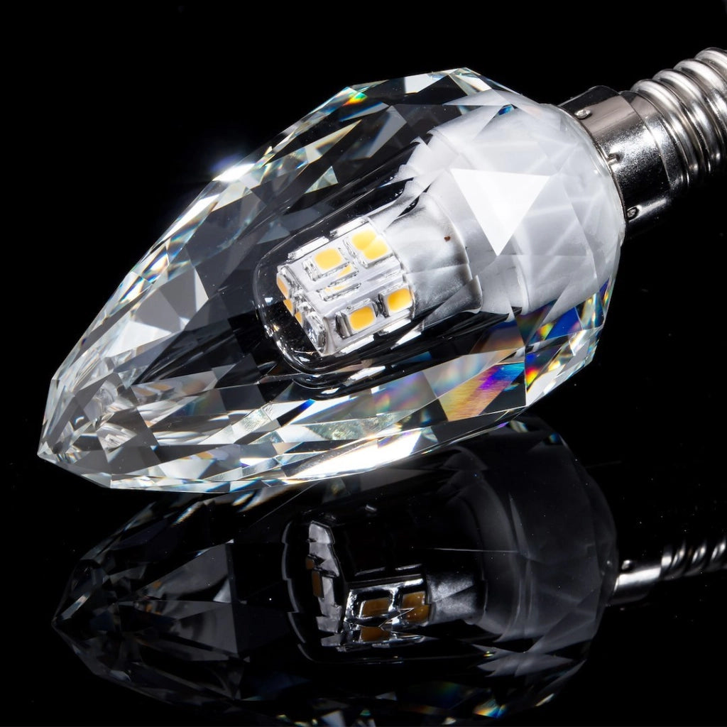 Lampadina LED cristallo 4W E14 C37 4000K 500lm Eko-Light