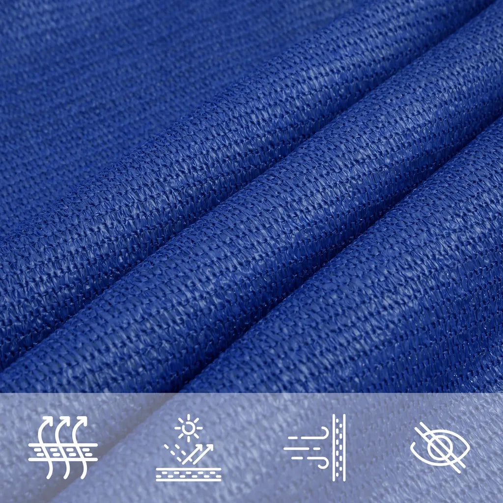 Vela Parasole 160 g/m² Quadrata Blu 7x7 m in HDPE 311500