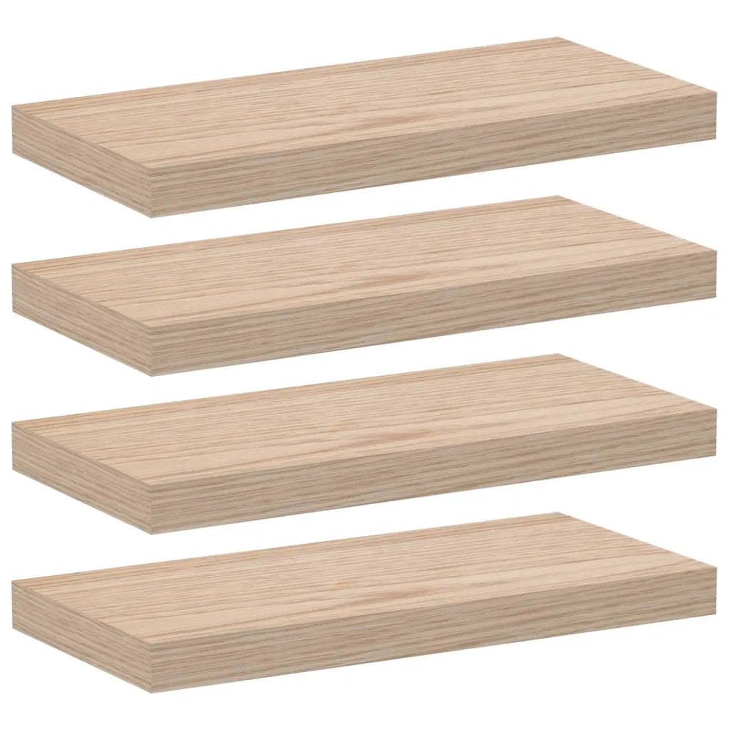 4 pz Mensole | Ripiano | Scaffale Pensili 50x23,5x4 cm in Truciolato