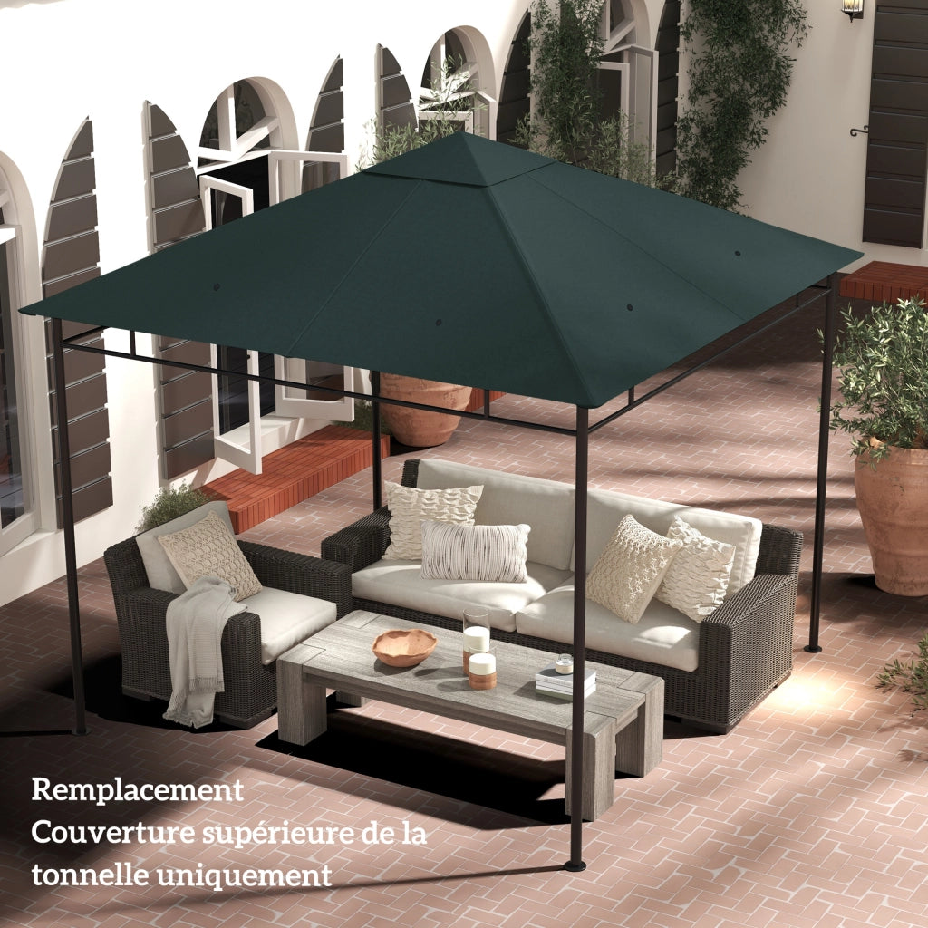 Tenda da giardino ¨C Minimal ¨C Grigio 3x3m