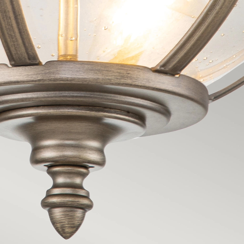 Plafoniera esterna Halleron bronzo ossidato E14 3x40W