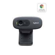 Logitech c270 webcam hd, hd 720p/30fps, videochiamate hd widescreen, correzione automatica ‎luminosità, microfono riduzione del rumore, skype, facetime, hangouts, ‎webex,pc/mac/tablet/chromebook - 960-001063
