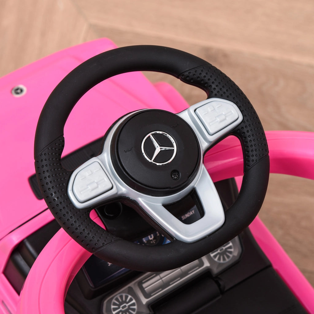 Cavalcabile Auto Bambini 12-36 Mesi ¨C Xylo ¨C Rosa con Clacson Parasole