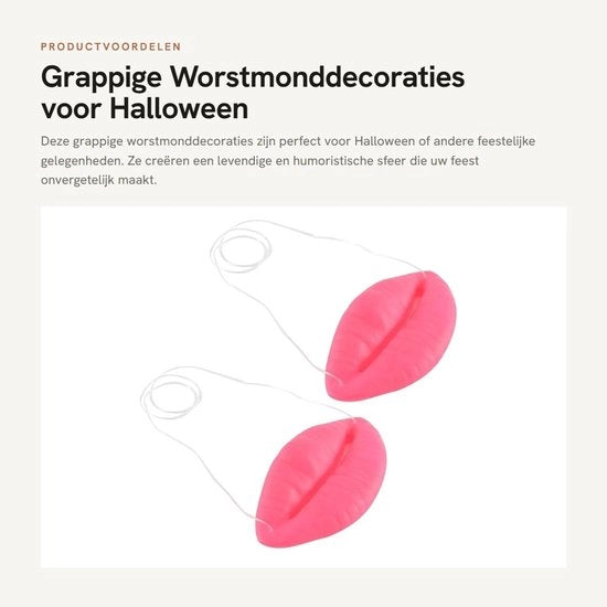 Decorazioni per Halloween e Cosplay in forma di salsiccia (2 pezzi)