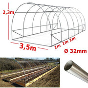 Struttura Serra Easy 3,5x6m tunnel ad archi