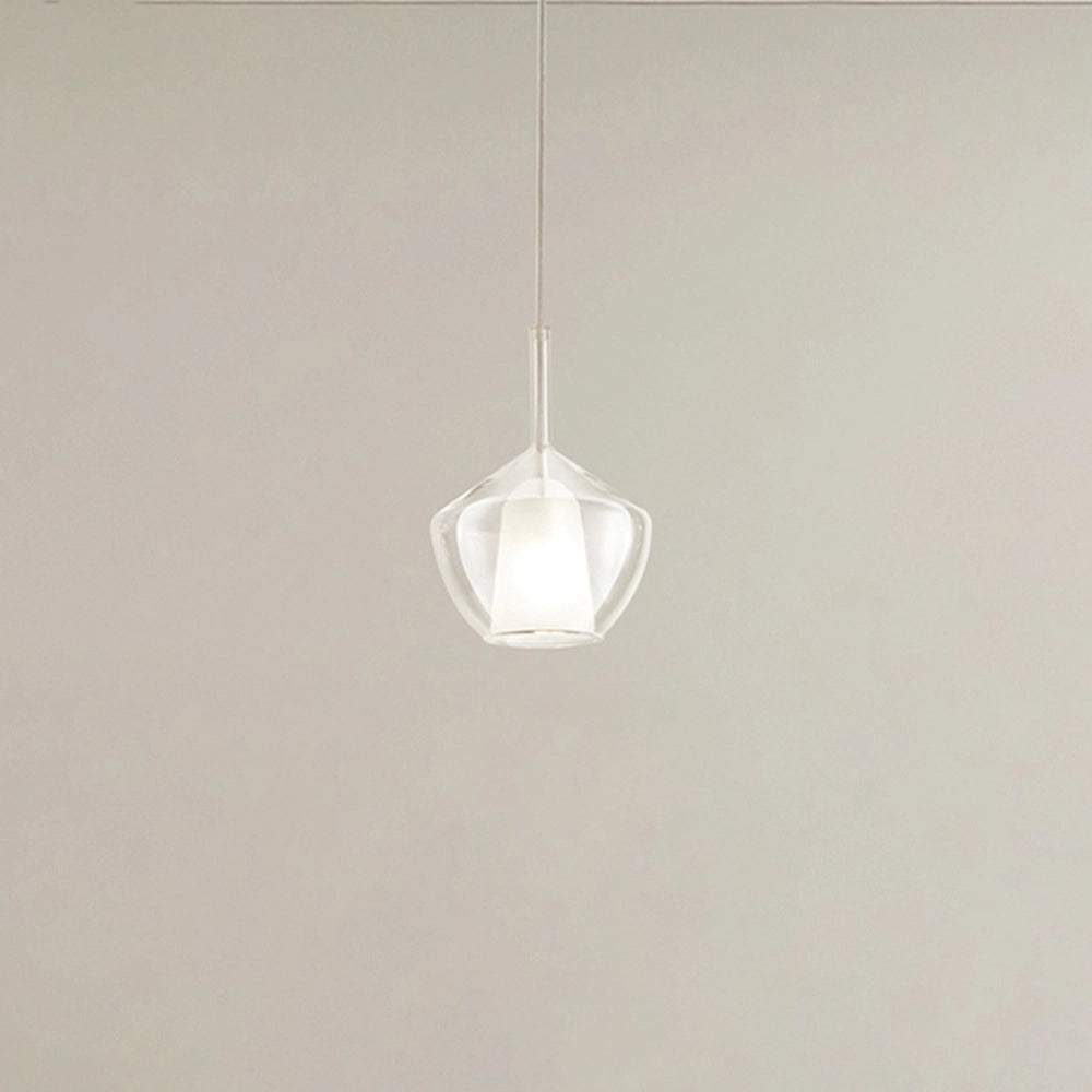 Vetro Borosilicato Contemporaneo Rain Trasparente D20 Senza Rosone