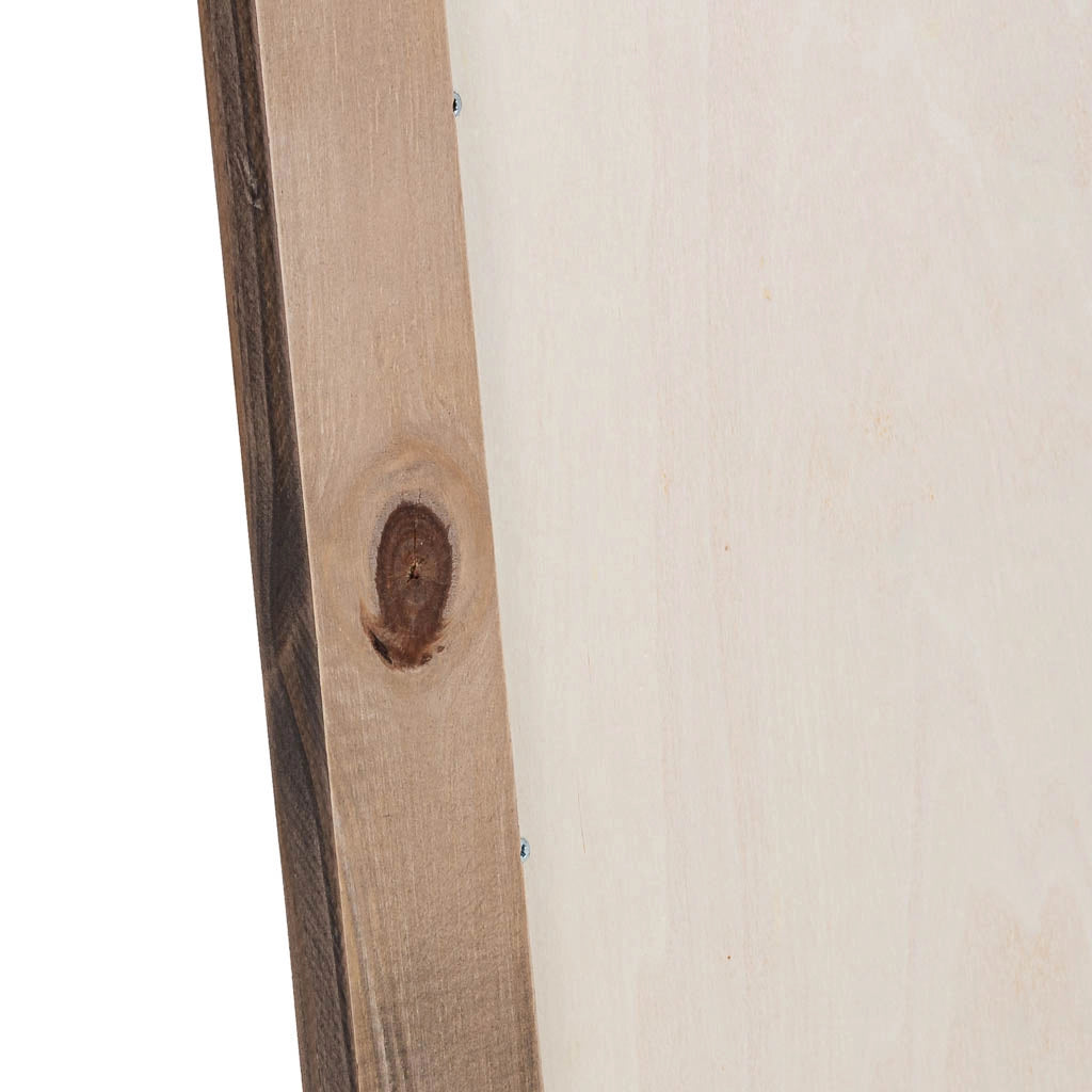 Specchio rettangolare in legno marrone 60x2,5x80h cm