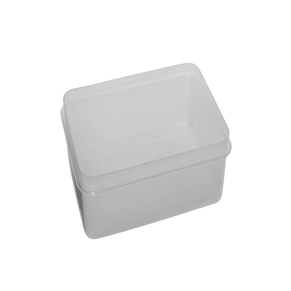 Trade Shop - 3 Pezzi Contenitore Cucina Per Cibo Pranzo Plastica Trasparente Salva Freschezza -