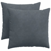 Cuscini da Divano 2 pz | Cuscini per sedie Grigio scuro 50 x 50 cm